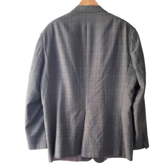 Hart Schaffner Marx Grey 46R Suit Jacket Retail $350 - Picture 4 of 7